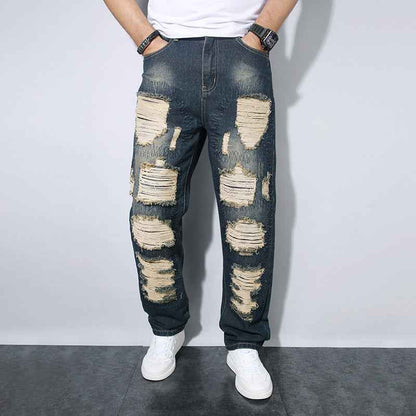 Men's Straight Wrinkle-resistant Loose Casual Jeans