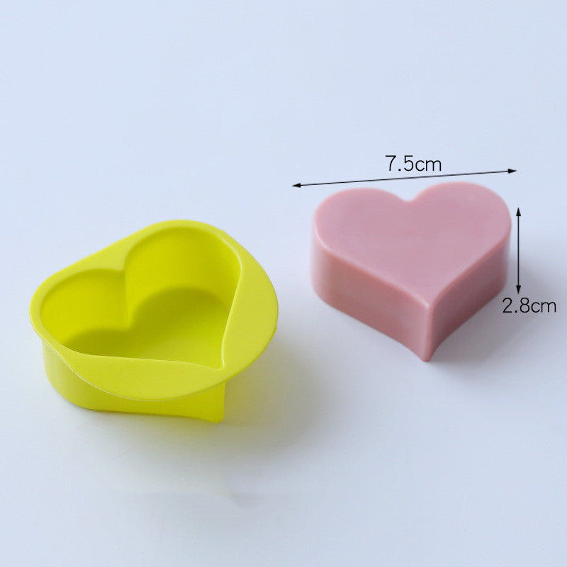 Silicone Mold Made Of Love Round Square Cake Candles