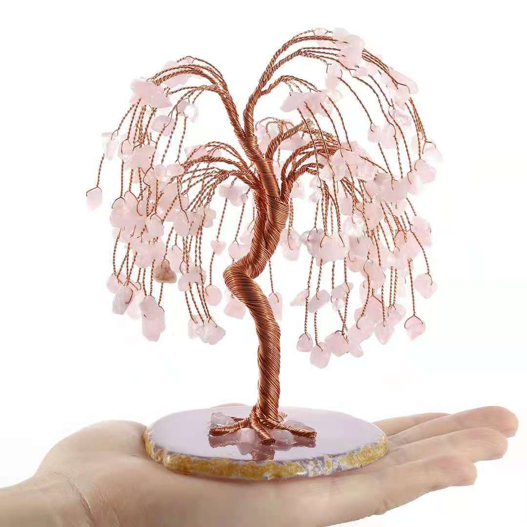 Premium Amethyst Crystal Tree - Willow Crafts Home Office Decoration