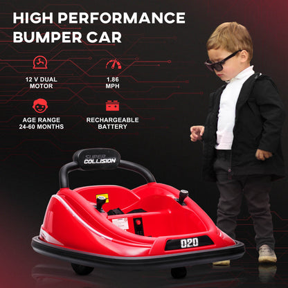 12V Kids Bumper Car Twins Motor with Parent Remote Control