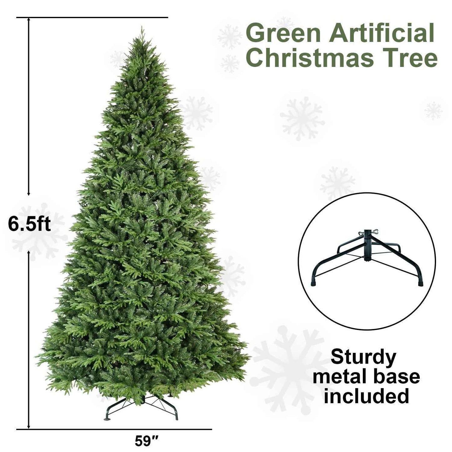 PVC Christmas Tree - Classic Green Artificial Holiday Tree
