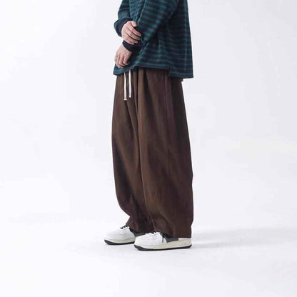 Cotton Men's Loose Wide Leg Pants