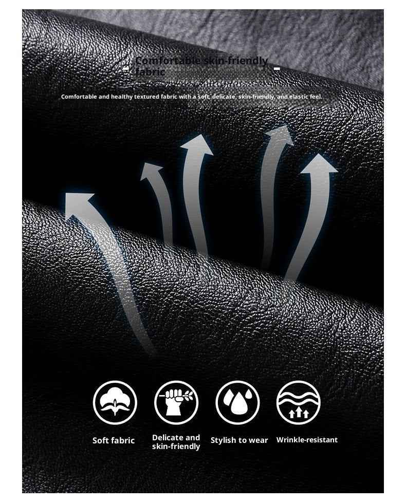 Men's Plus Size Leather Jacket Coat