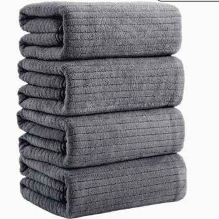 Extra Large Extra Thick Coral Fleece Bath Towelhighly Absorbent Soft And Quick Drying