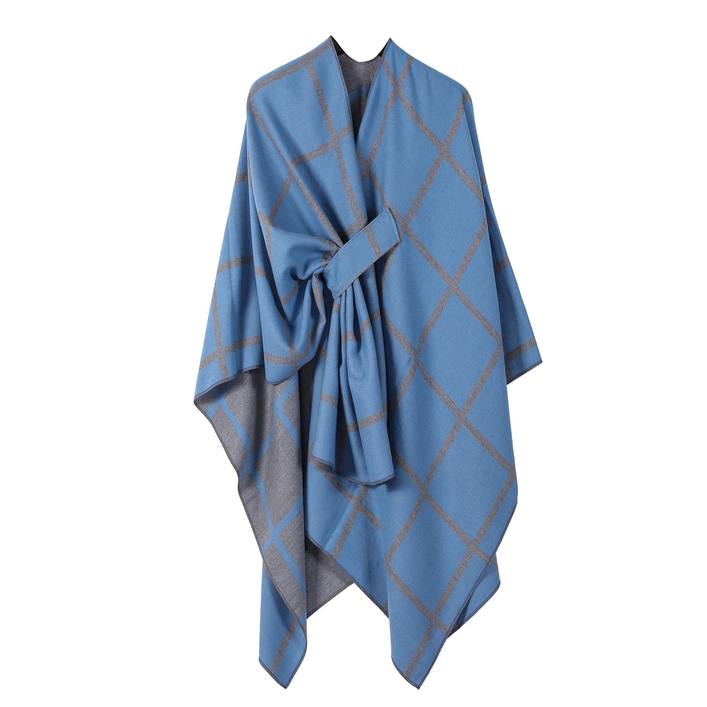 Women's Fashion Gingham Check Warm Scarf - Classic Plaid Winter Wrap