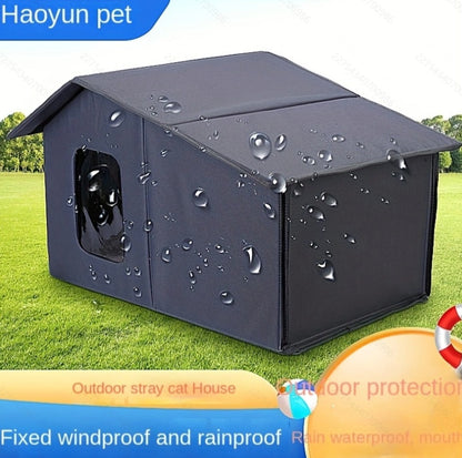 Outdoor Cat Nest Waterproof And Warm Cat House For All Seasons, Detachable And Washable Cat Nest - DropOnline.co