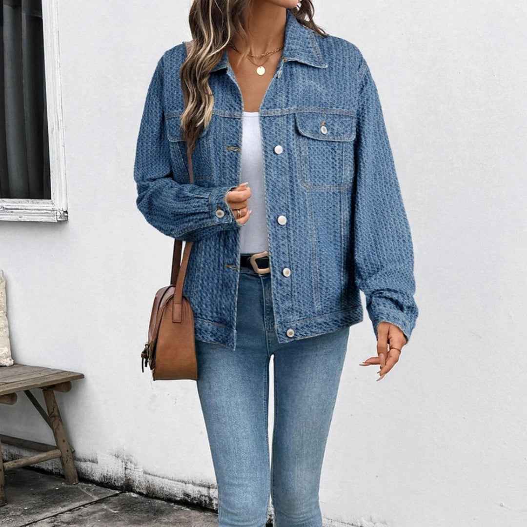 Women's Loose Casual Button Versatile Denim Jacket