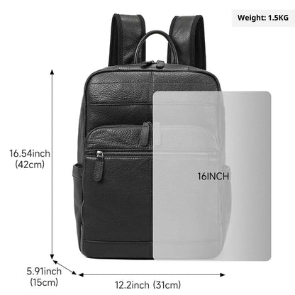 Top Layer Cowhide Backpack Leisure