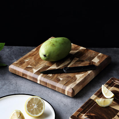 Kitchen Household Parquet Solid Wood Cutting Board - DropOnline.co