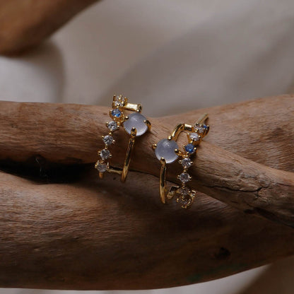 Ladies vintage opal earrings - DropOnline.co