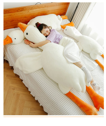 Cute Big White Geese Pillow Plush Toy - DropOnline.co