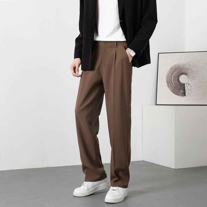 Autumn Casual Versatile Loose Fleece-lined Casual Pants For Men