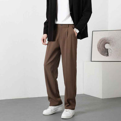 Autumn Casual Versatile Loose Fleece-lined Casual Pants For Men