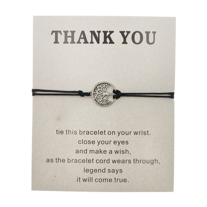 Hand-woven Red Rope Tree of Life Bracelet - DropOnline.co