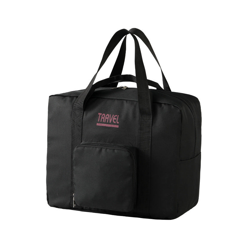 Travel Folding Storage Handbag Trolley Case Hanging Bag Expansion Bag Waterproof Certificate Bag Travel Handbag Travel Handbag