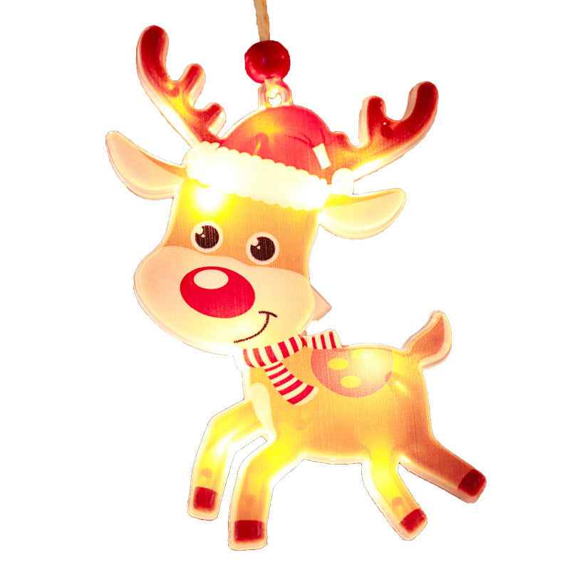 Christmas LED Shape Lights - Elk Tree Snowman Bar Atmosphere Interior Decoration - DropOnline.co