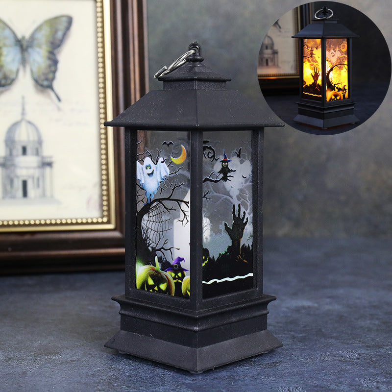Halloween Simulation Flame Lanterns - Pumpkin Design