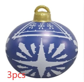 Giant Inflatable Christmas Ball 60cm - PVC Outdoor Ornament Decoration for Tree & Yard