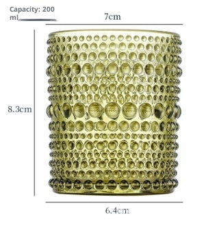 Colorful Home Decoration Glass Windproof Candles Glass Cup