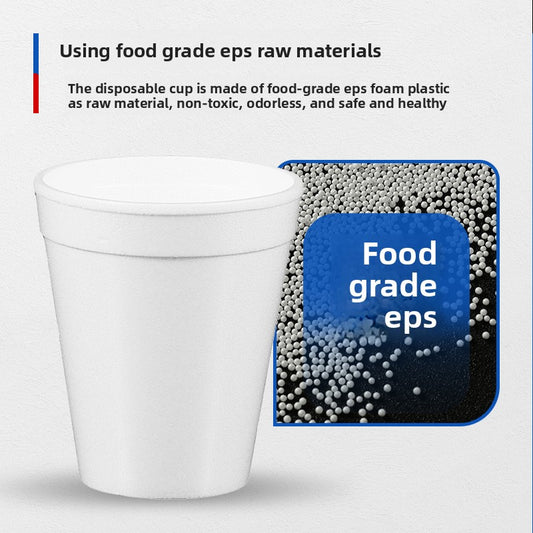 Disposable Foam Cups - Lightweight Insulated Beverage Cups