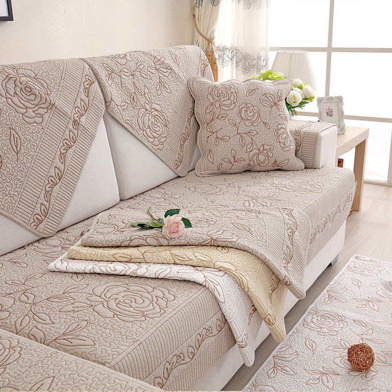 European style washed cotton sofa cushion