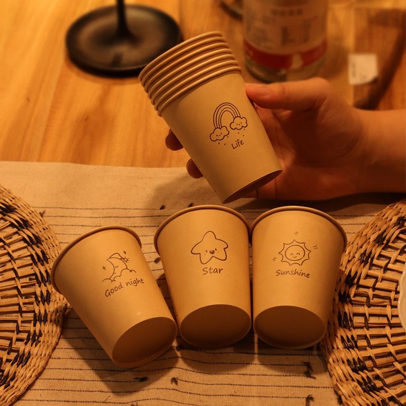 Thickened Disposable Paper Cups - Heavy-Duty Hot Beverage Cups