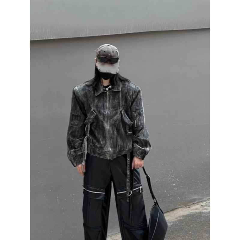 Vintage Distressed Men's And Women's Denim Jacket