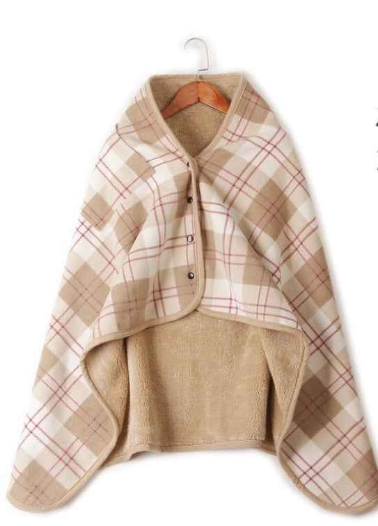 Polar fleece lamb velvet lazy blanket