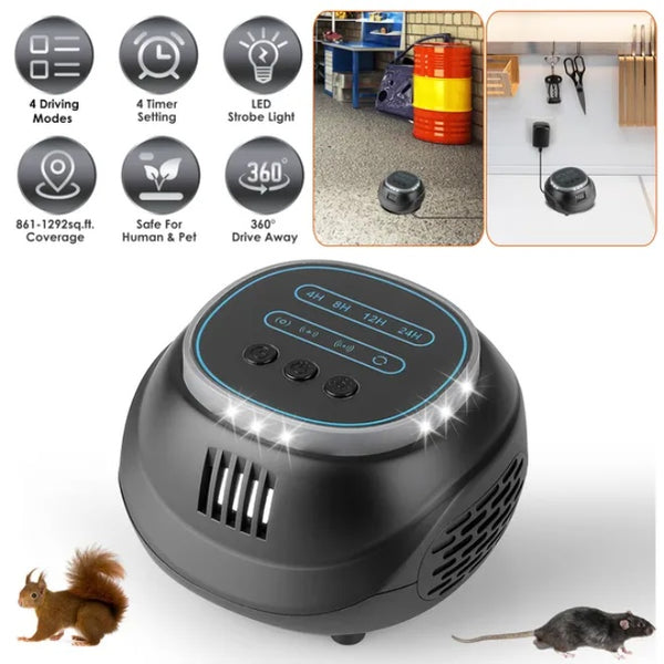 Ultrasonic Rodent Extermination Device - DropOnline.co