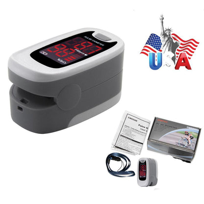 Finger-clip Pulse Oximeter, Blood Oxygen Saturation And Heart Rate Monitoring, With Soft Case, FDA Approved - DropOnline.co