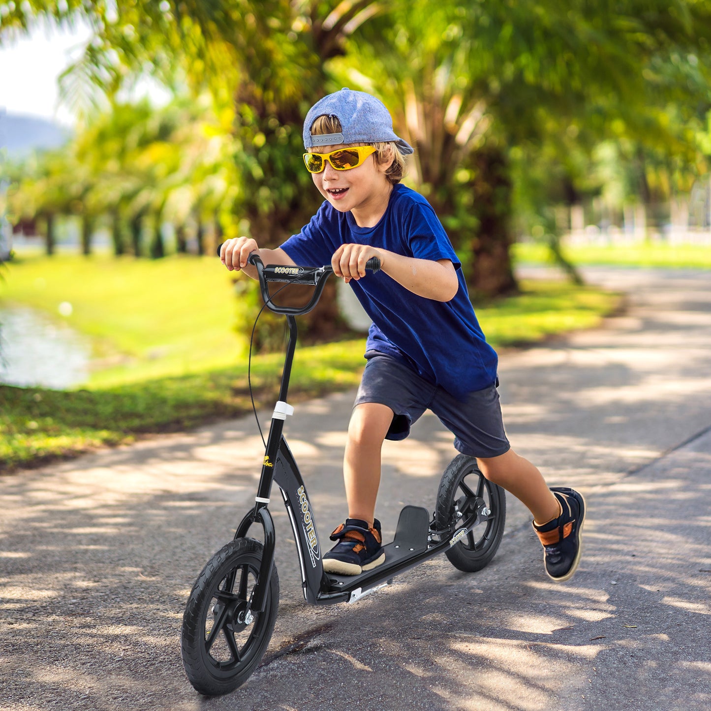 Kick Scooter for Kids 5-12 Years Old with Adjustable Height Handlebar