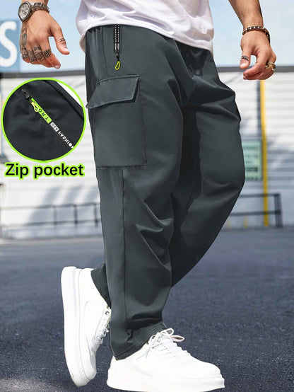 Breathable Cargo Pants Retro Workwear