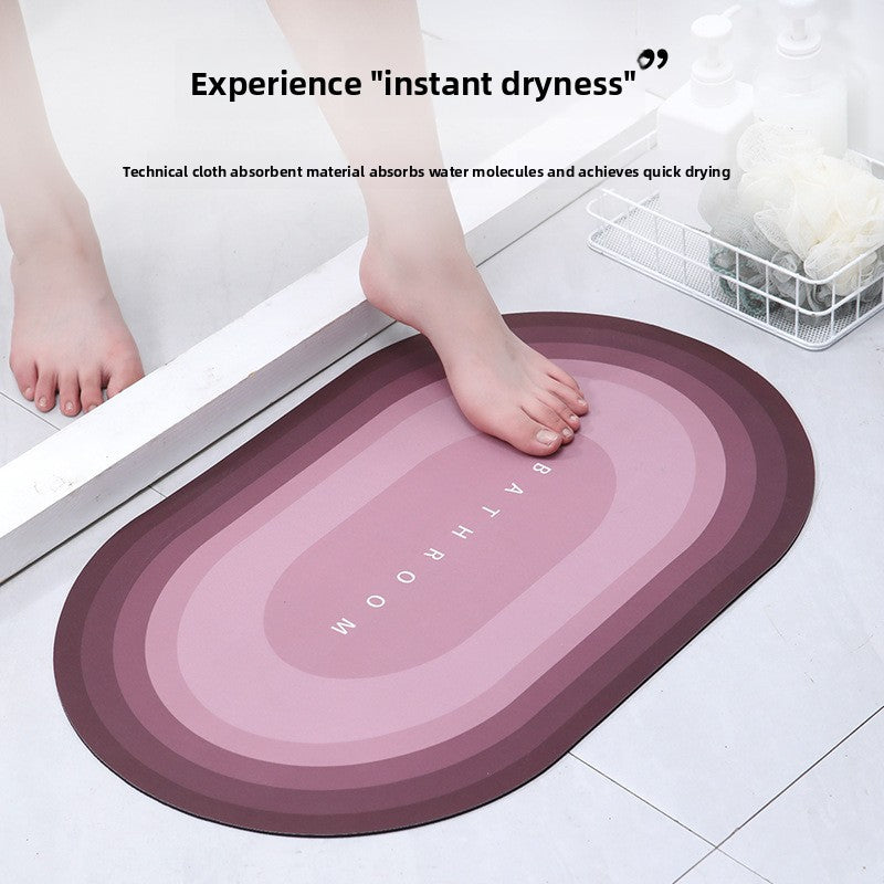 Luxury Crystal Velvet Non-Slip Floor Mat - 40x60cm