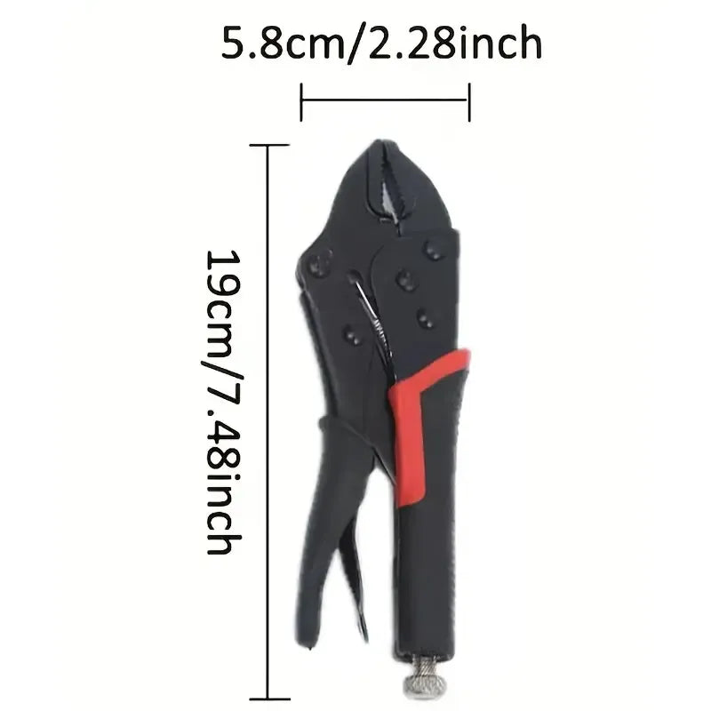 Heavy Duty 8in-10in Multi-Purpose Locking Clamp | Industrial Grade General Purpose Pressure Clamp With Forged Steel Jaws And 360° Swivel Base - Manually Adjustable Vise Grip For Welding, Woodworking,