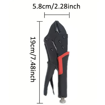 Heavy Duty 8in-10in Multi-Purpose Locking Clamp | Industrial Grade General Purpose Pressure Clamp With Forged Steel Jaws And 360° Swivel Base - Manually Adjustable Vise Grip For Welding, Woodworking,