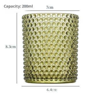 Colorful Home Decoration Glass Windproof Candles Glass Cup