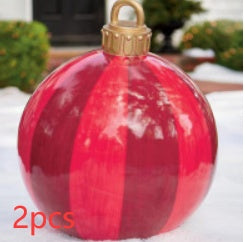 Giant Inflatable Christmas Ball 60cm - PVC Outdoor Ornament Decoration for Tree & Yard