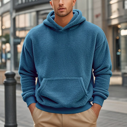 Men's Double-Sided Velvet Loose Sweater - Premium Soft Comfort Top