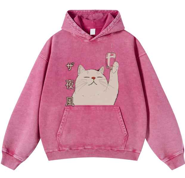 Heavyweight Washed Vintage Loose Oversized Sweatshirt