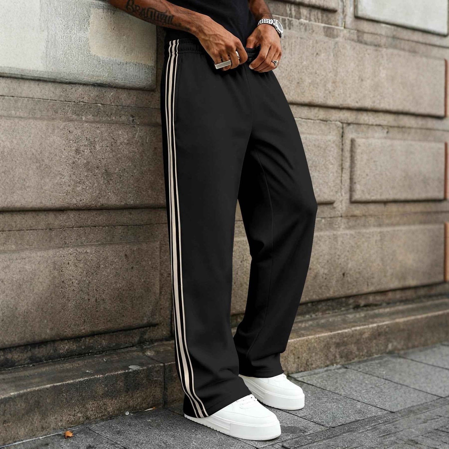 Men's Casual Fitness Straight-leg Sports Pants