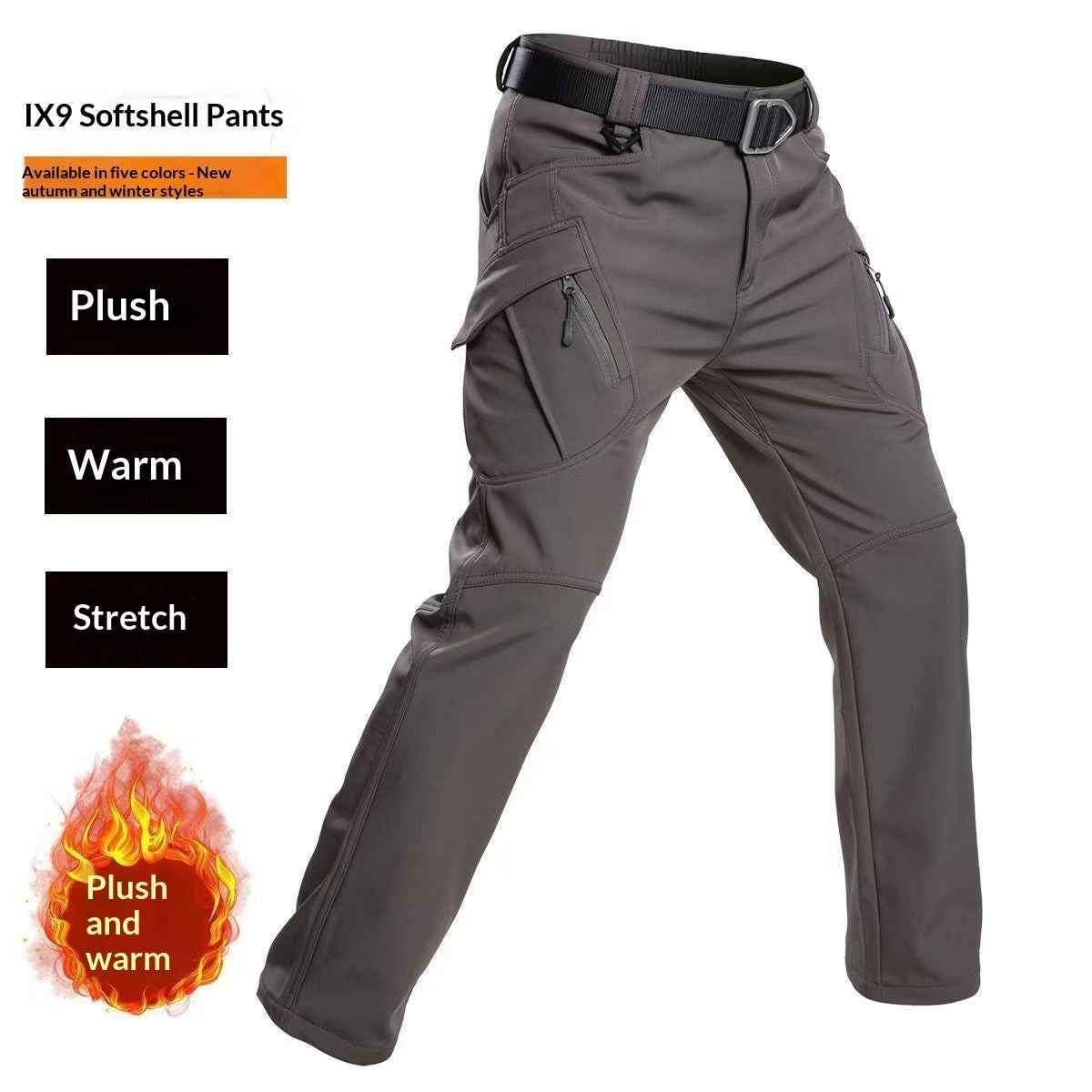Outdoor Tactical Fleece Warm X9 Men's Fleece-Lined Casual Pants