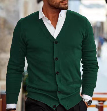 Men's Autumn Winter Sweater Coat - Casual Knit Cardigan Jacket