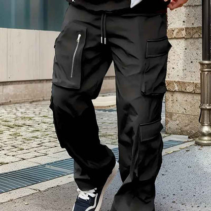 Spring And Autumn Work Pants Youth Slim-fit Outdoor Multi-pocket Casual Pants