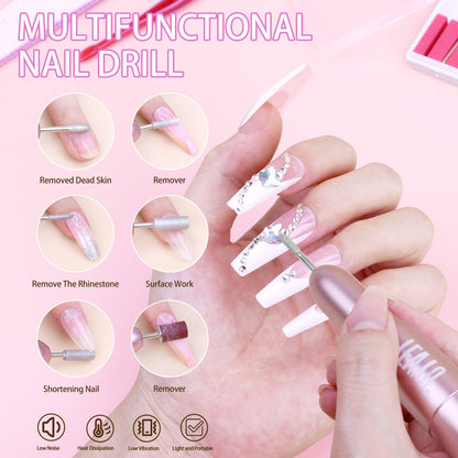 Acrylic Nail Kit With Nail Drill And UV Light,Professional Nail Kit Acrylic Set - DropOnline.co