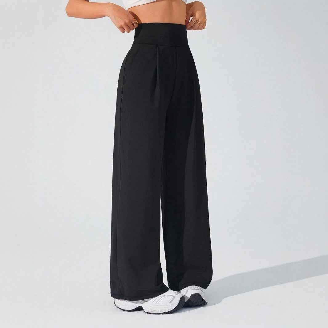 Ladies' Slimming High-Waisted Straight Pants