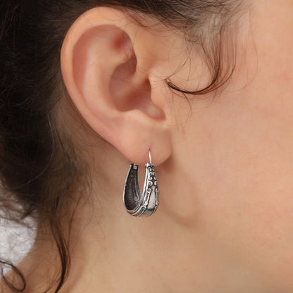 Vintage Carved Pattern Earrings Fashion Ladies' National Style Jewelry Earrings - DropOnline.co