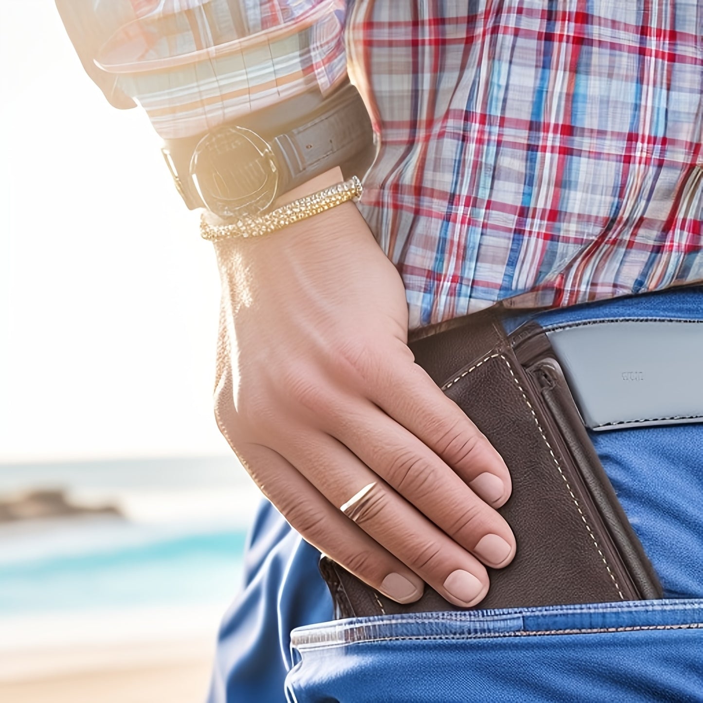 Men's Wallet Brown Khaki