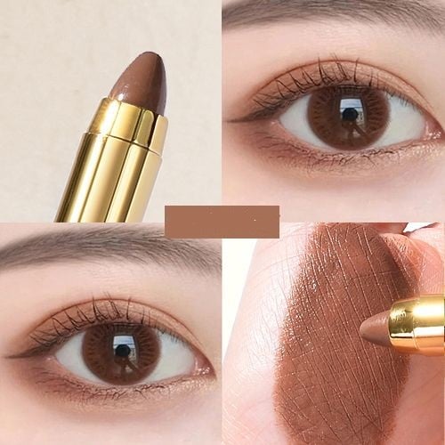 Dual-Ended Eyeshadow Stick - High-Gloss Shimmer Contour & Highlight Stick 6 Shades