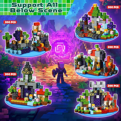 200pcs Magnetic Block Toys - Ghost Park