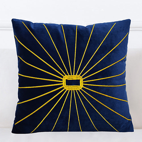 Golden Sofa Pillow Office Car Lumbar Cushion